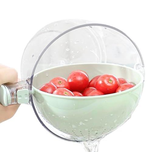 Spülkorb - Multifunktional Drehbar Rutschfest - Schleuder Und Sieb | Für Küche Kühlschrank Wasserhahn Reinigen Kochen Vorbereiten Beeren Erdbeeren Melone Tomaten Camping