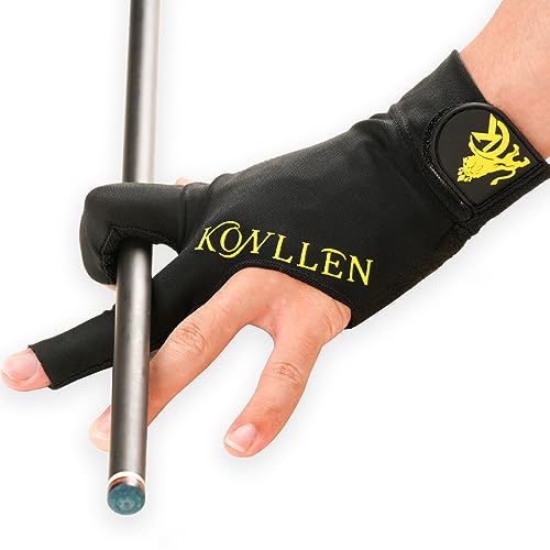 KONLLEN ビリヤードグローブ 左手/右手用 L/XL プールグローブ プロ仕様 滑り止め 調節可能 通気性 スヌーカーグローブ 大人用人気サイズ