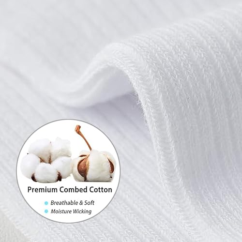 YZKKE Womens Socks, Frilly Ruffle Turn-Cuff Casual Ankle Socks Breathable Knit Cotton Lettuce Crew Sock 6 Pack3