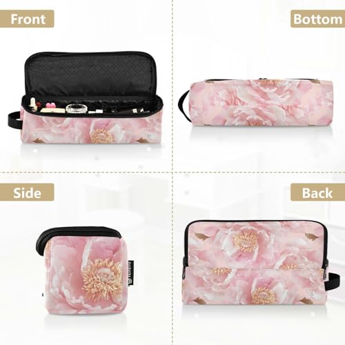 Bolsa para herramientas de cabello rosa con protector térmico miniatura 5