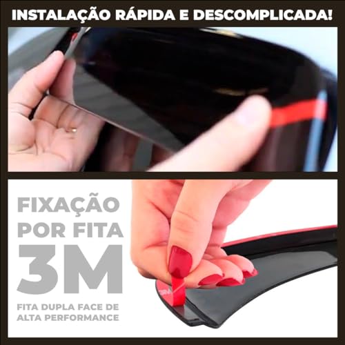 Calha Chuva Slim Fiesta Hatch Sedan Rocam 4 Portas 2002 2003 2004 2005 2006 2007 2008 2009 2010 2011