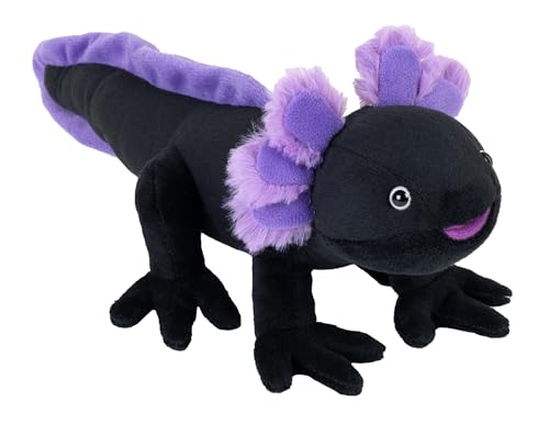Wild Republic Cuddlekins Mini Black Axolotl, Stuffed Animal, 8 In...
