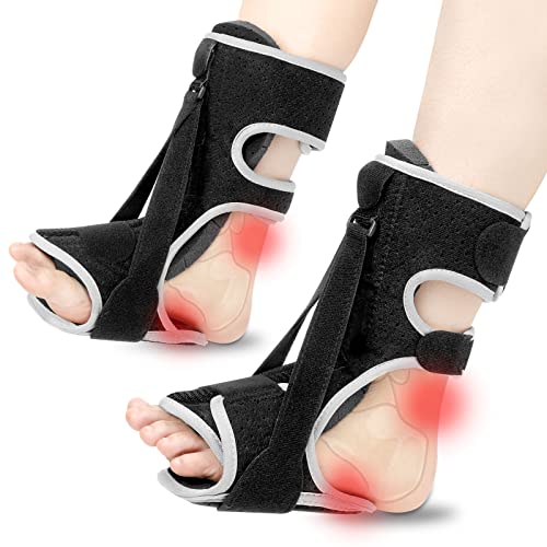 2 Pack Plantar Fasciitis Evening Splint with Arch Help, Plantar