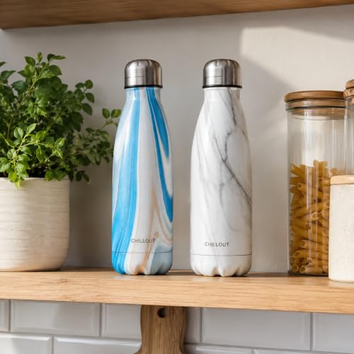 Image of CHILLOUT LIFE 17oz Insulated Stainless Steel Water Bottles, Leak Proof