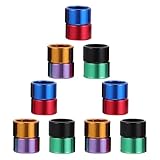 BESPORTBLE 18 Stück Aluminium Taubenringe Offene Farbcodierte Vogelbeinringe Zur Schnellen Identifikation Wetterfeste Markierungsringe für Brieftauben und Geflügelmanagement