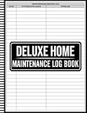  Deluxe Home Maintenance Log Book: Track Repairs, Upgrades, Schedule, and Home Improvements with This Complete Property Maintenance Journal, Essential ... for Repairs, Renovations, and Service Records