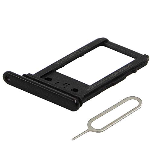 MMOBIEL Dual SIM Card Tray Compatible with Google Pixel 3a / 3a XL (Black) incl. Sim Pin