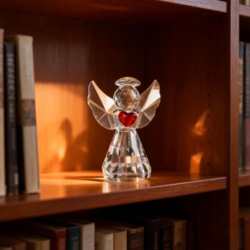 Figura de Ángel de Cristal de 8.4 cm miniatura 5