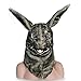 Produktbild Simulation Tiermaske Halloween Dance Party Party Supplies Mund beweglichen Kaninchen niedlichen Tierkopf Live Shooting Plüsch Requisiten (Color : Dark gray)