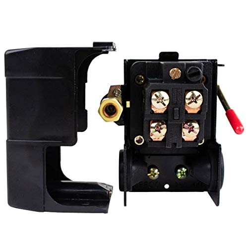 Lefoo Pressure Switch Control Air Compressor 140-175 Single Port Heavy Duty 26 Amp LF10A-1H-1-NPT1/4-140-175