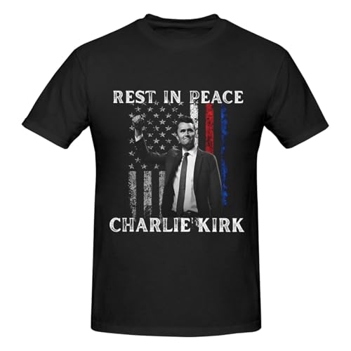 Rest in Peace Tribute Charlie Kirk Shirt Republican Stand with Charlie Mens T Shirt2