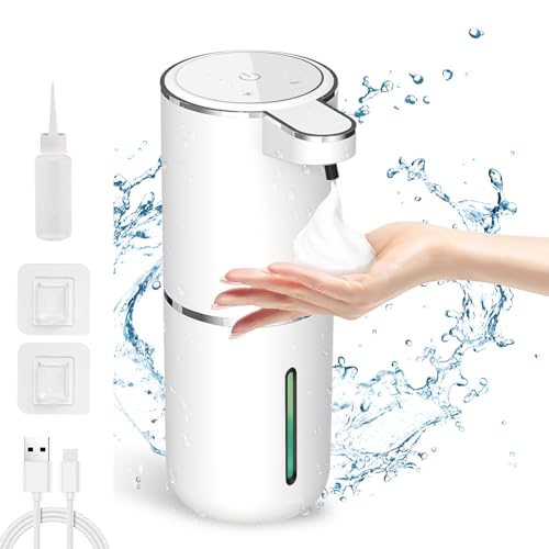 Automatischer Seifenspender 380 Ml – Berührungslos, USB-C, 6-stufige Dosierung, Wandmontage, IPX5, Digitaldisplay