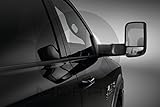 2015-2016 Dodge Ram Mopar Black Trailer Tow Mirrors - 82214909AB