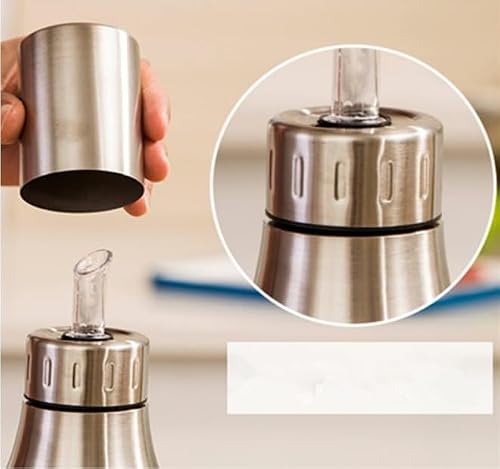Miniatura 4 de Vifer Botella Dispensadora De Aceite De 1000ml, Aceitera De Acero Inoxidable Botella De Fugas De Oliva Dispensador De Aceite Herramientas De Cocina
