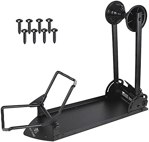 Repacked BIKEHAND Fat E Bike Bicycle Tire Floor Mounted Foldable Parking Rack Stand - for MTB 27.5" 29" Indoor Outdoor Garage Storage - NOT for 700C or Bikes with 20” 24” & 26" Wheels - Max Tire