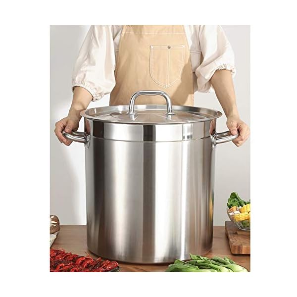 XKun 304 Edelstahl Suppeneimer Kommerziell verdickt Wasser/Instrument/Öl Trommel mit Abdeckung Bier Pool Eimer – Bild 4
