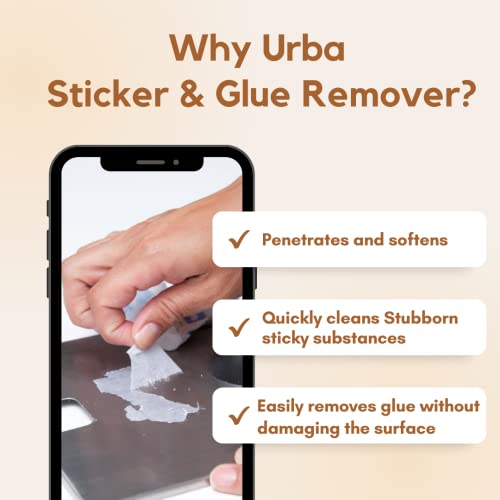 Image of URBA Sticker and Glue remover 500 ml | Adhesive Remover Spray | Used to Remove Gum Glue,Stickers, Adhesives | Car Glass Sticker Remover Spray (500 ml)