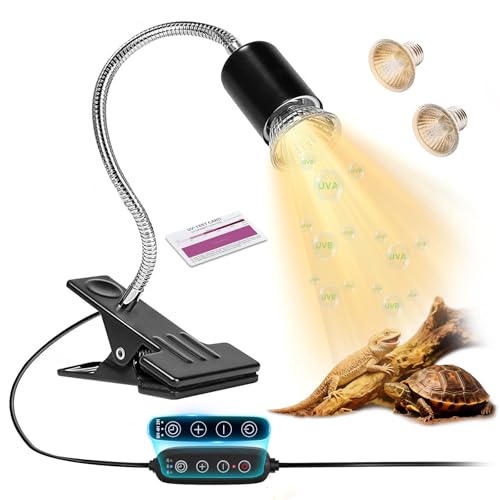 Reptile Heat Lamp Turtle Light - Long Lasting Ceramic...
