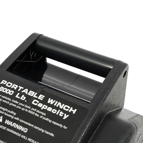 Winche eléctrico reversible 2000 lbs 12V para vehículos miniatura 6
