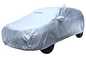 Amazon Brand - Solimo UV Protection & Dustproof Car Cover for Maruti Suzuki Baleno (Silver)