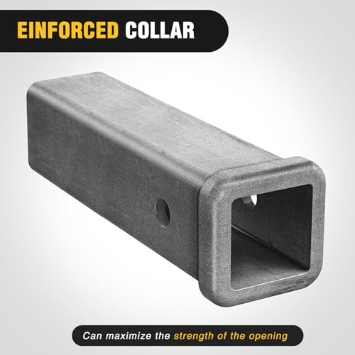 Image of Nilight Hitch Adapter 2 inch x 9 inch Combo Bar Trailer Receiver Tube Weld-on Raw Steel Hitch Bar