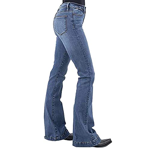 Stetson Women's 921 High Rise Flare Jeans Blue 8 REG3