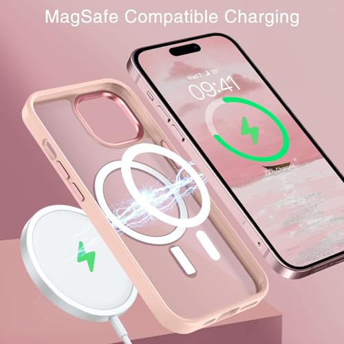 Coque iPhone 15 Plus rose mat | Le cadeau idéal pour un style protégé - 3