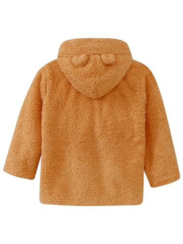 Linjinx Kids Girls Fur Fleece Zip Up Hooded Jacket Coat Winter Warm Animal Ear Hoodie Sweater Outwear4
