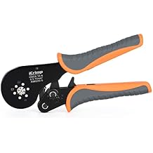iCrimp Self-adjustable Crimping Tools Plier for AWG20-5 Bootlace End-sleeves Ferrule, Ratchat Wire Crimping Tool