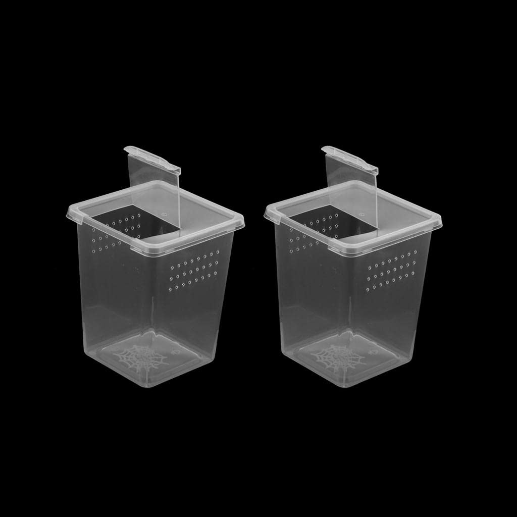 KESOTO 10x Insect Reptile Terrariums Breeding Box Hatching Containers, 2x Tall Large