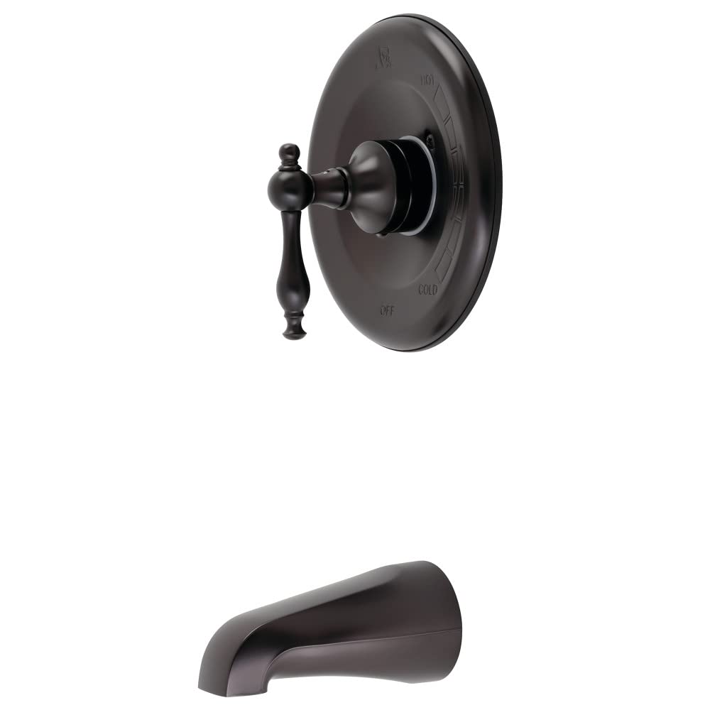 Robinet bronze huilé Kingston Brass KB635NLTO, l'élégance rétro pour douche et baignoire