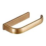 AUSWIND Antique Square Brass Toilet Paper Holder Without Cover, Bronze Oil Rubbed Wall Mounted Tissue Roll Holder
