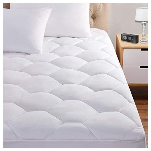 Ultra Envirosleep Mattress Pad: The Ultimate Answer In Comfortable Sleep | Mattress Accessories Queen Mattress Pad, 8-21" Deep Pocket Protector Ultra Soft Quilted Fitted Topper Cover Fit for Dorm Home Hotel -White
