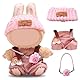 NHQZ Bekleidung für 17cm Plüsch, Kleidung Outfit nur Bekleidungs zubehör für Plush Pullover Hoodie Bekleidung DIY Kinder Geschenke