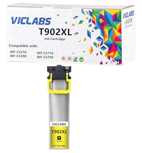 VicLabs Remanufactured T902 XL T902XL Ink Cartridge Replacement...