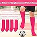 Sarfel Girls Softball Socks for Girls Youth Softball Socks Hot Pink, 3-6 Years