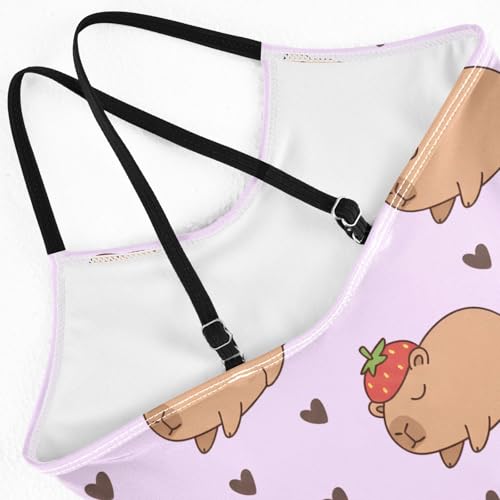 Image of Girls One Piece Swimsuits, Lion Beach Bathing Suit Sport Halter Swimwear, 3T