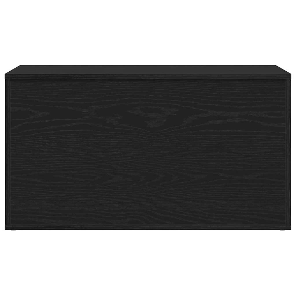 vidaXL Caja de Almacenamiento Roble Negro 84 x 42 x 46 cm, Caja de Almacenamiento Moderna, Organizador Rectangular, Solución sin Desorden, Espacio Ample, Diseño Compacto