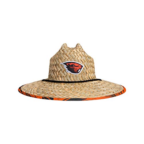 Image of FOCO Men's NCAA College Team Logo Floral Straw Sun Hat