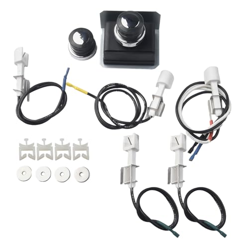 Gettimore Kit de módulo de encendido electrónico para parrillas Weber Genesis serie 300 (E-310, E-320, E-330, S-310, S-330) – Montaje de repuesto completo con generador, cables y botones