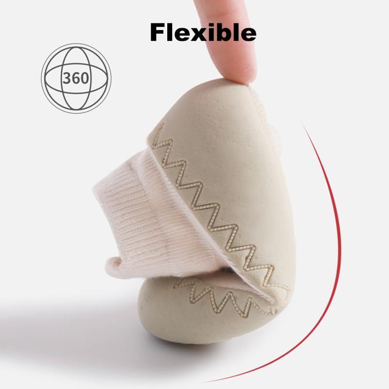 2 Pairs Baby Sock Shoes Infant Boys Girls Non Slip Shoes Slippers Toddler First Walking Shoes Slip-on Sneakers3