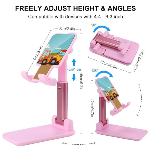 Support de téléphone réglable contre la fatigue cervicale sur bureau