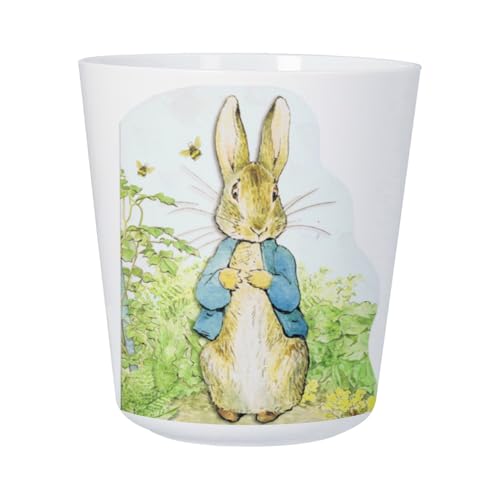 Image of Unbreakable Plastic Cup for Children and Adults – Petter Rabbit in His Garden Peter Rabbit Illustration Child Beatrice Potter – Shock Resistant Polymer Mug – Ideal Home, School, Camping and