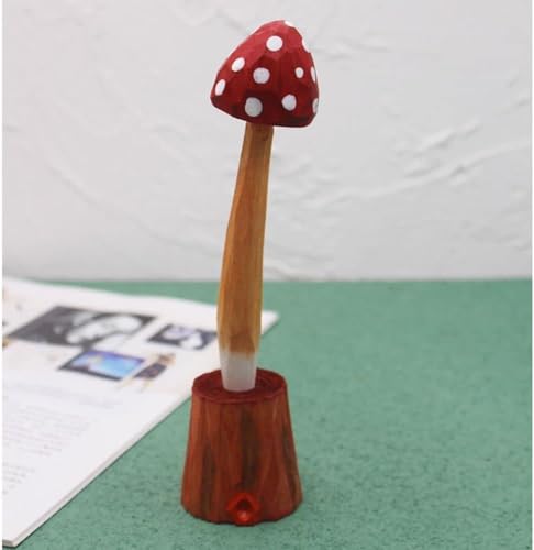 Bolígrafo Gel JJLFresheners Forma Hongo Roja Madera miniatura 3