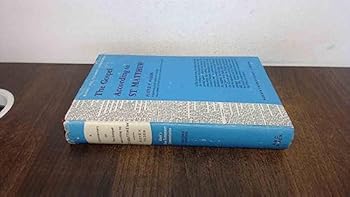 Hardcover A commentary on the Gospel according to St. Matthew (Black's New Testament commentaries) Book