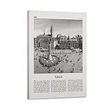 Lille-Druck, Schwarz und Weiß, Lille-Poster, Lille-Foto, 