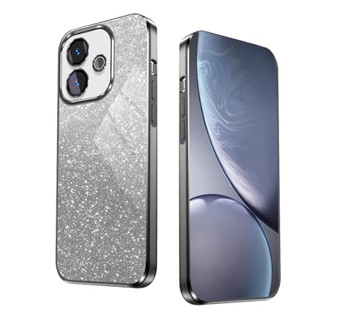 Coque Oppo A5 Pro 4G pour le quotidien étui noir souple à paillettes