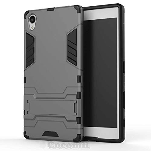 Cocomii Iron Man Armor Sony Xperia Z5 Premium Case, Slim Thin Matte Vertical & Horizontal Kickstand Reinforced Drop Protection Fashion Phone Case Bumper Cover for Sony Xperia Z5 Premium (Gray)