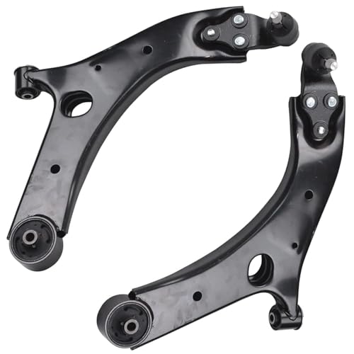 Image of Detroit Axle - 8pc Front End Kit for 2015 2016 2017 2018 2019 2020 2021 Kia Sedona, 2 Lower Control Arms with Ball Joint 2 Sway Bar Links 4 Outer Inner Tie Rods Replacement