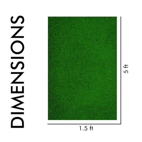 Image of Yellow Weaves 45 MM High Density Artificial Grass Carpet Mat for Balcony, Lawn, Door (1.5 X 5 Feet)
